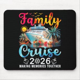 Family Cruise 2026 Summer Vacation Matching Family Mouse Pad