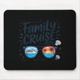 Family cruise 2026 summer vacation matching family mouse pad