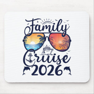 Family Cruise 2026 Summer Vacation Matching Family Mouse Pad