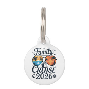 Family Cruise 2026 Summer Vacation Pet Tag