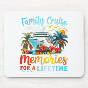 Family Cruise 2026 Vacation Summer Artwork Mouse Pad