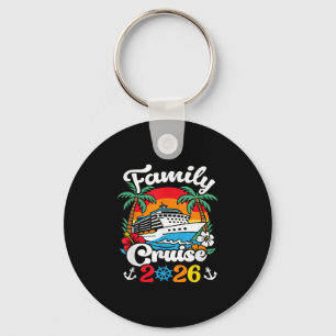 Family Cruise 2026 Vacation Sunset Tropical Trip K Key Ring
