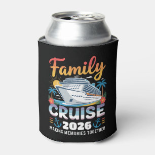 Family Cruise 2026 Vacation Trip Family Matching Can Cooler