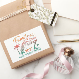 Family Cruise 2027: Making Memories Together Rectangular Sticker