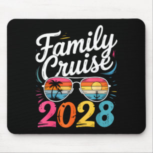 Family cruise 2028 summer vacation matching family mouse pad