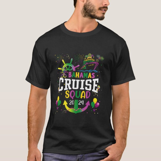 Family Cruise Bahamas 2024 Squad Matching Vacation T-Shirt (Front)