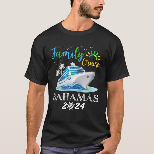 Family Cruise Bahamas 2024 Squad Matching Vacation T-Shirt (Front)