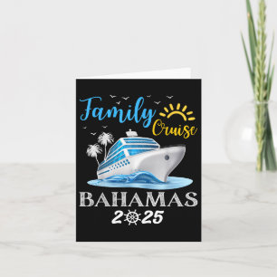 Family Cruise Bahamas 2025 Squad Matching Vacation Card