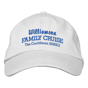 Family Cruise Baseball Cap Custom Location & Date