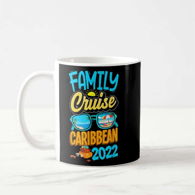 Family Cruise Caribbean 2022 Sailing Cruising Summ Coffee Mug (Left)