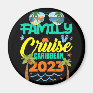 Family Cruise Caribbean 2023 Summer Vacation Magnet