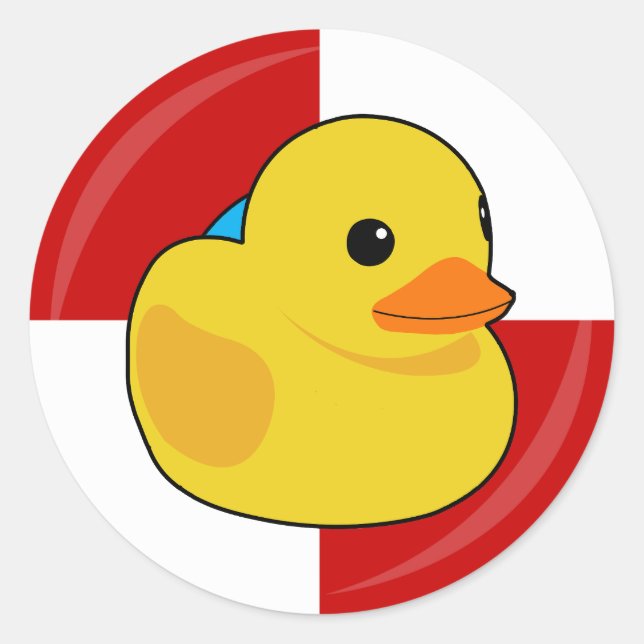 Family Cruise Cruising Ducks Kids Collectable Classic Round Sticker (Front)