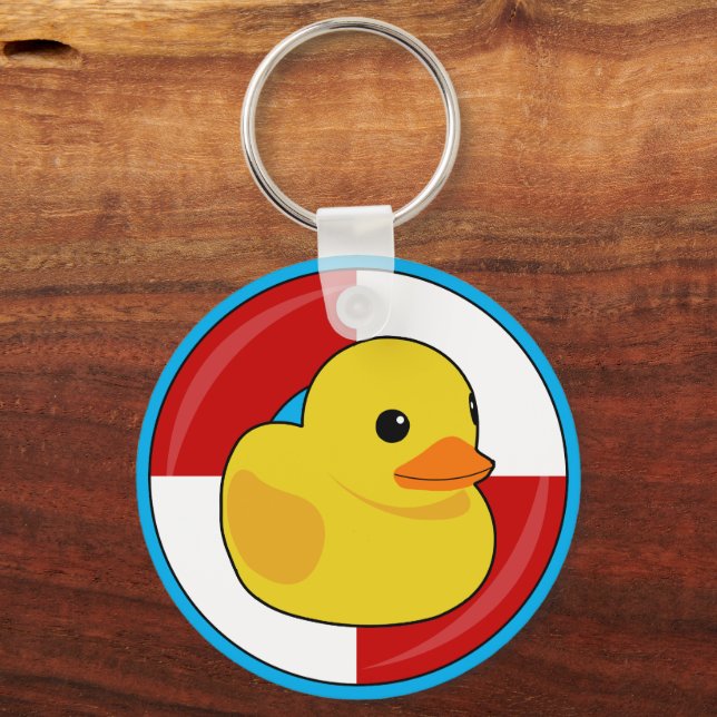 Family Cruise Cruising Rubber Ducky Key Ring (Front)