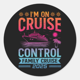 Family Cruise - Fun Group Classic Round Sticker