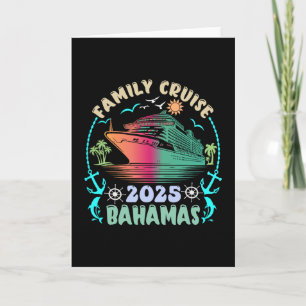 Family Cruise Hamas 2025 Summer Matching Vacation Card