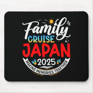 Family Cruise Japan 2025 Matching Family Vacation  Mouse Pad