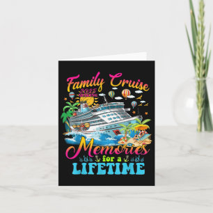 Family Cruise Making Memories For A Lifetime Summe Card