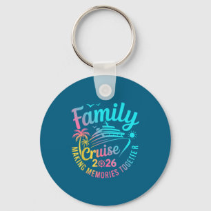 Family Cruise Making Memories Vacation Design Key Ring
