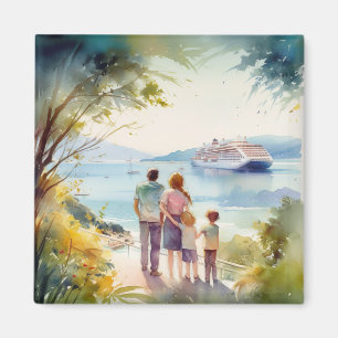 Family Cruise Memories Magnet