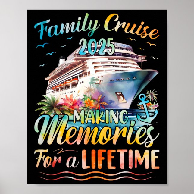 Family Cruise Party Celebration Costume Outfit Co  Poster (Front)