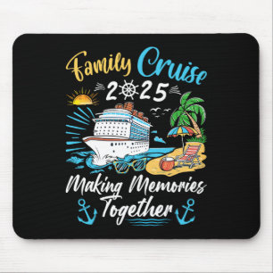 Family Cruise Party Celebration Costume Outfit Tee Mouse Pad