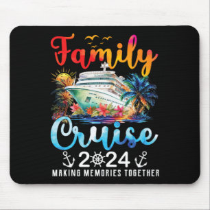 Family Cruise Ship Vacation Trip 2024 Family Cruis Mouse Pad