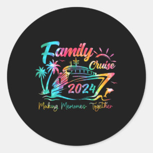 Family Cruise Shirt 2024 Vacation Making Memories Classic Round Sticker
