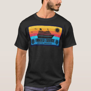 Family Cruise South America Retro Style T-Shirt