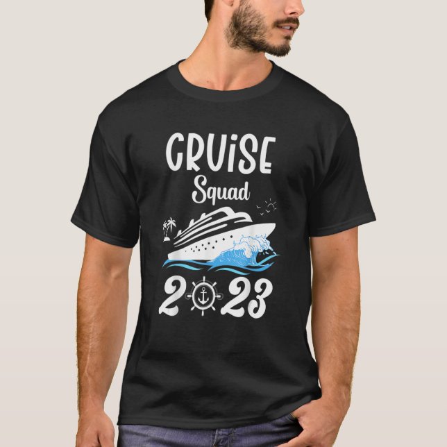Family Cruise Squad 2023 Family Matching Group Squ T-Shirt (Front)