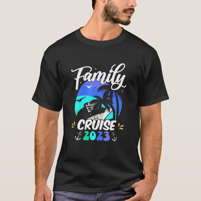 Family Cruise Squad 2023 Family Matching Group Squ T-Shirt (Front)