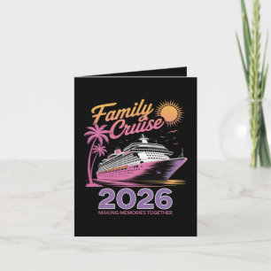 Family Cruise Squad 2026 Vacation Matching Trip Holiday Card