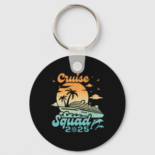 Family Cruise Squad Vacation Matching Group 2025 B Key Ring