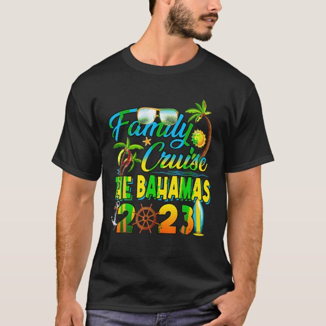 Family Cruise The Bahamas 2023 Summer Matching Vac T-Shirt (Front)