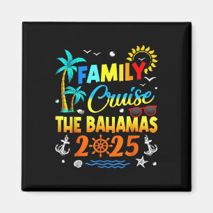 Family Cruise The Bahamas 2025 Summer Matching Vac Magnet