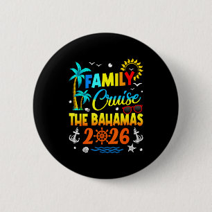 Family Cruise The Bahamas 2026 Summer Matching Vac 6 Cm Round Badge