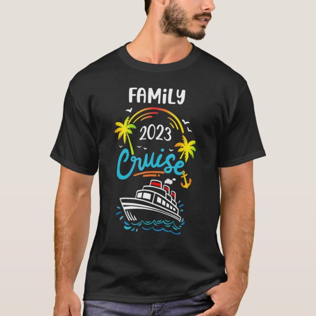 Family Cruise Trip 2023 Matching Group Vacation Cr T-Shirt (Front)