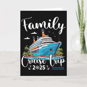 Family Cruise Trip 2025 Family Matching Cruise Tri Card
