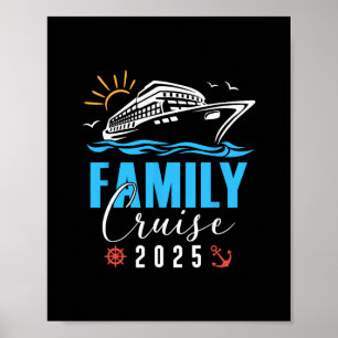 Family Cruise Trip 2025 Making Memories Cruise Squ Poster