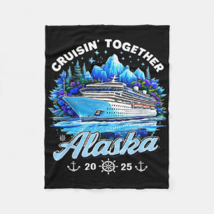 Family Cruise Vacation 2025 Cruising Together Alas Fleece Blanket