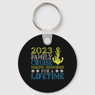 Family Cruise Vacation Funny Party Trip Ship Cloth Key Ring