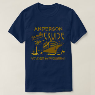 Family Cruise Vacation Funny Ship   Custom Name V2 T-Shirt