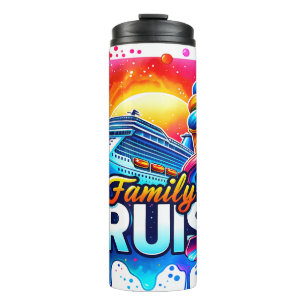 Family Cruise with Ice Cream Thermal Tumbler