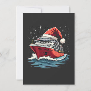 Family Cruising Cruise ship Matching Christmas  Invitation