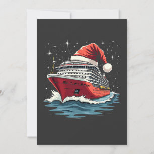 Family Cruising Cruise ship Matching Christmas Thank You Card