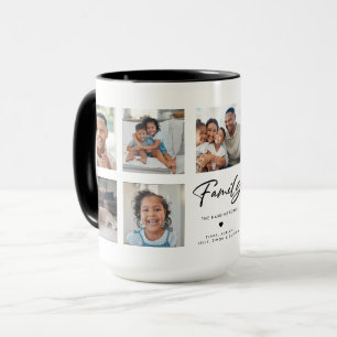 Family Custom 9 Picture Gallery Multi Photo Mug