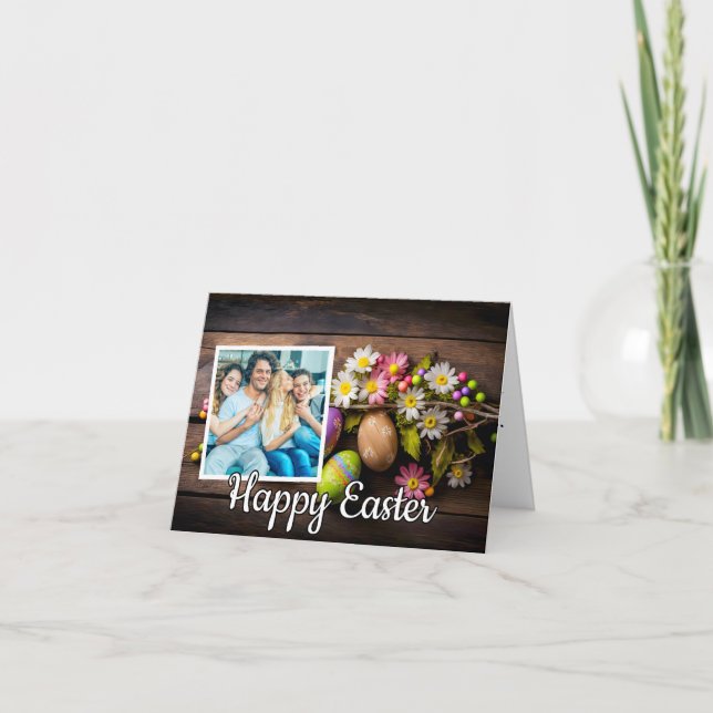 Family Custom Easter Eggs Photo Template (Front)
