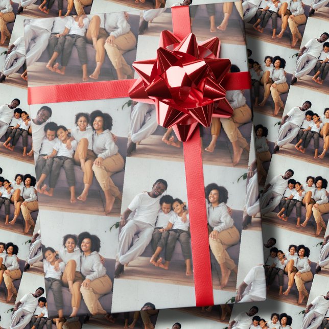 Family Custom Image Wrap , Custom Photo Gift Wrap (Creator Uploaded)