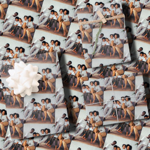 Family Custom Image Wrap , Custom Photo Gift Wrap
