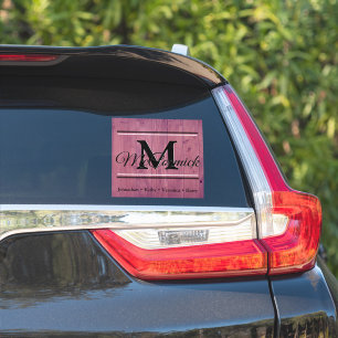 Family custom last name and first name decal