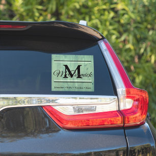 Family custom last name and first name decal